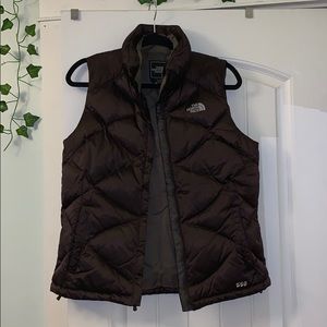 North Face Brown Puffer Vest (550 down)